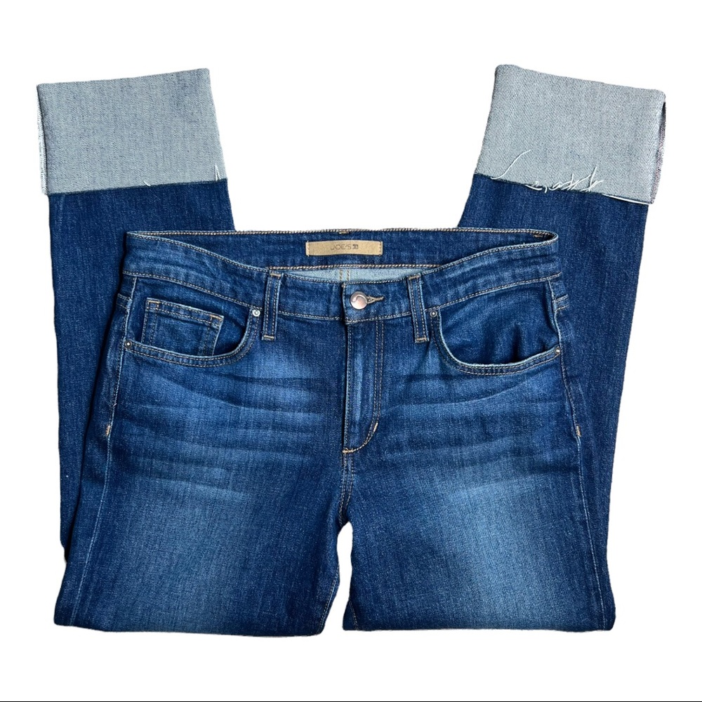 Joe’s Boyfriend Mid-Rise Cropped Jeans